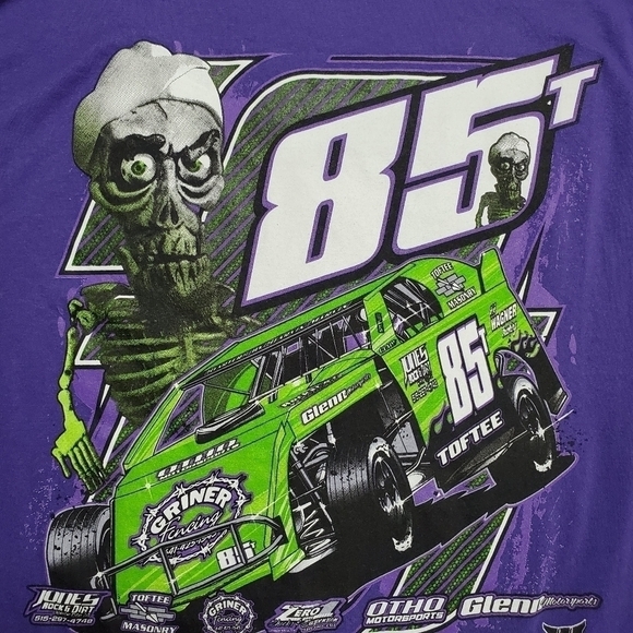 Vintage Port & Company Purple Unisex Graphic T-Shirt Size Medium - Picture 7 of 10